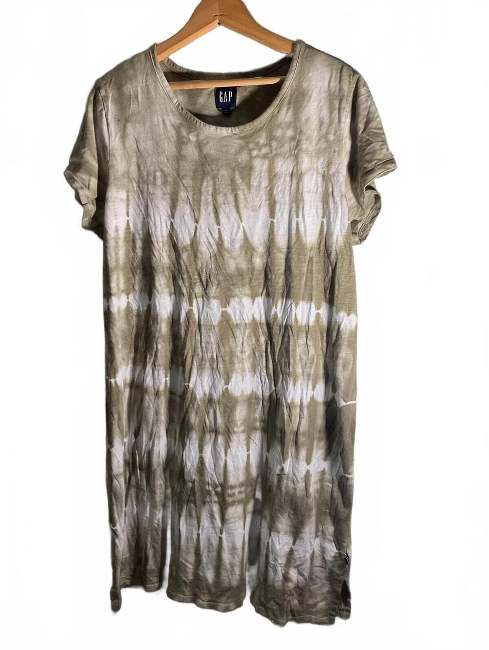 GAP Tie-Dye Casual Short Sleeve Dress XL